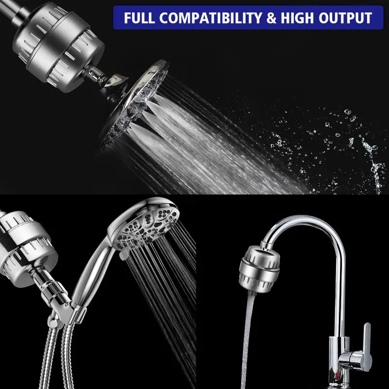 PureFlow 18-Stage Shower Filter for Hard Water